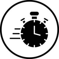 diseño de icono de vector de tiempo rápido