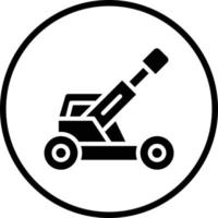 Army Artillery Vector Icon Design