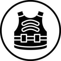 Bulletproof Vest Vector Icon Design