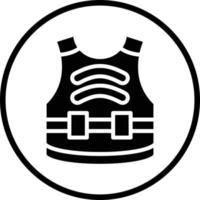 Bulletproof Vest Vector Icon Design