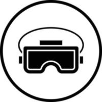 diseño de icono de vector de gafas vr