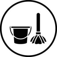 Mop Vector Icon Design