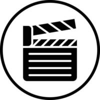 Clapperboard Vector Icon Design