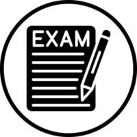 diseño de icono de vector de examen