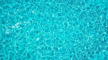 Topview from a drone over the surface of the pool video