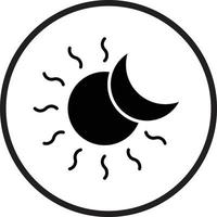 Eclipse Vector Icon Design