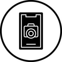 Mobile Camera Vector Icon Design