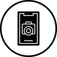 Mobile Camera Vector Icon Design