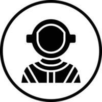 diseño de icono de vector de astronauta