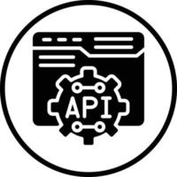 diseño de icono de vector de API