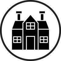 Bungalow Vector Icon Design