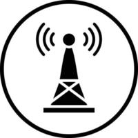Signal Tower Vector Icon Design