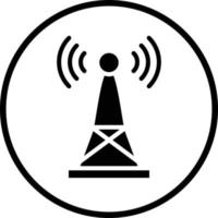 Signal Tower Vector Icon Design