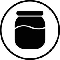 Honey Jar Vector Icon Design