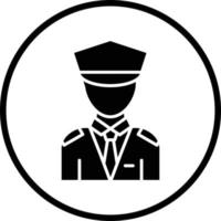 Security Guard Vector Icon Design