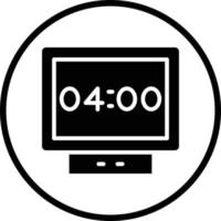 Digital Clock Vector Icon Design