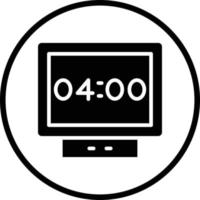 Digital Clock Vector Icon Design