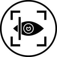 Retinal Scan Vector Icon Design