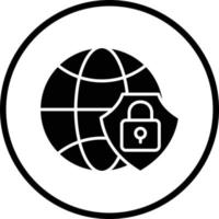 Global Security Vector Icon Design