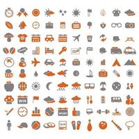 colección de icono vector diseños con varios formas