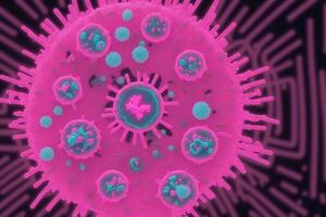 Coronavirus 2019-nCoV. Abstract background. Design element for graphics artworks.Abstract fractal. Flu virus. photo