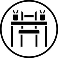 School Desk Vector Icon Design