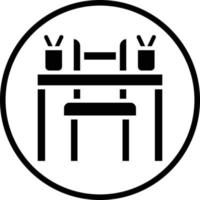 School Desk Vector Icon Design