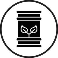Eco Barrel Vector Icon Design
