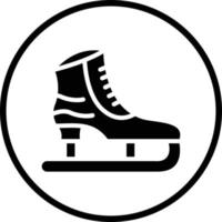Ice Skate Vector Icon Design