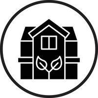 Eco House Vector Icon Design