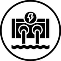 Hydro Power Vector Icon Design