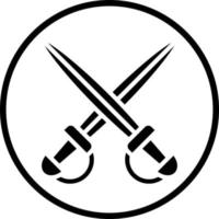 diseño de icono de vector de espadas