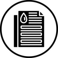 Oil Document Vector Icon Design