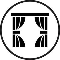Curtains Vector Icon Design