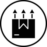 Package Side Up Vector Icon Design