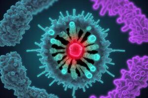 Coronavirus 2019-nCoV. Abstract background. Design element for graphics artworks.Abstract fractal. Flu virus. photo