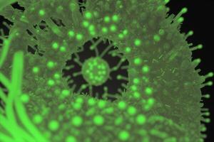 Coronavirus 2019-nCoV. Abstract background. Design element for graphics artworks.Abstract fractal. Flu virus. photo