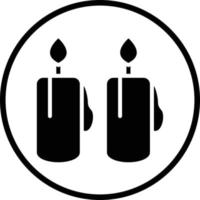 diseño de icono de vector de velas