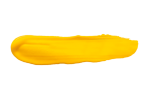 Jaune brosse isolé sur transparent Contexte Jaune aquarelle, png. png