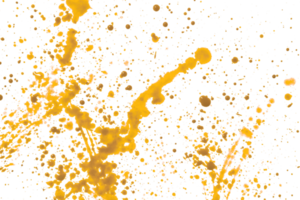 glimmend geel borstel geïsoleerd Aan transparant achtergrond geel waterverf PNG