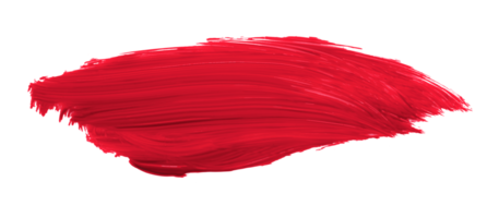 Ruddy brush isolated on transparent background, Scarlet Sage red brush, png