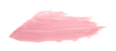 skinande rosa borsta isolerat på transparent bakgrund. rosa vattenfärg png