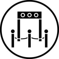 Boarding Gate Vector Icon Design