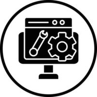 Web Maintenance Vector Icon Design