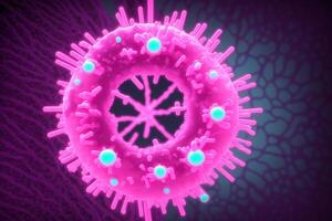 coronavirus 2019-nCoV. resumen antecedentes. diseño elemento para gráficos obras de arte.resumen fractal. gripe virus. generativo ai foto
