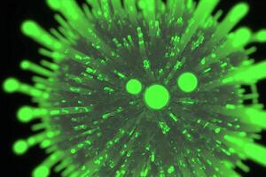 Coronavirus 2019-nCoV. Abstract background. Design element for graphics artworks.Abstract fractal. Flu virus. photo