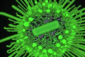 Coronavirus 2019-nCoV. Abstract background. Design element for graphics artworks.Abstract fractal. Flu virus. photo