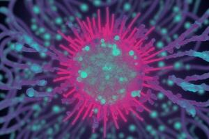 Coronavirus 2019-nCoV. Abstract background. Design element for graphics artworks.Abstract fractal. Flu virus. photo