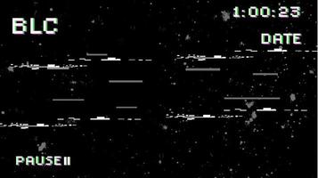 vhs broken video camera frame vector