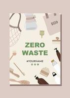 zero waste poster vector